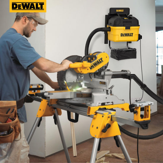 Dewalt vacuum cleaner — Portable 6 gallon wall-mounted wet dry model DXV06G