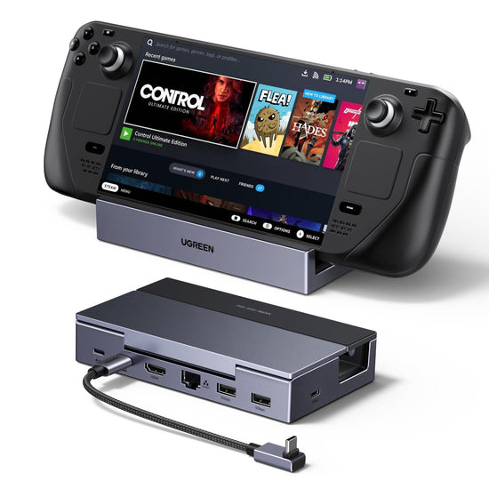 UGREEN Steam Deck dock — 6-in-1 with 4K@120Hz HDMI 2.1 and 100W PD