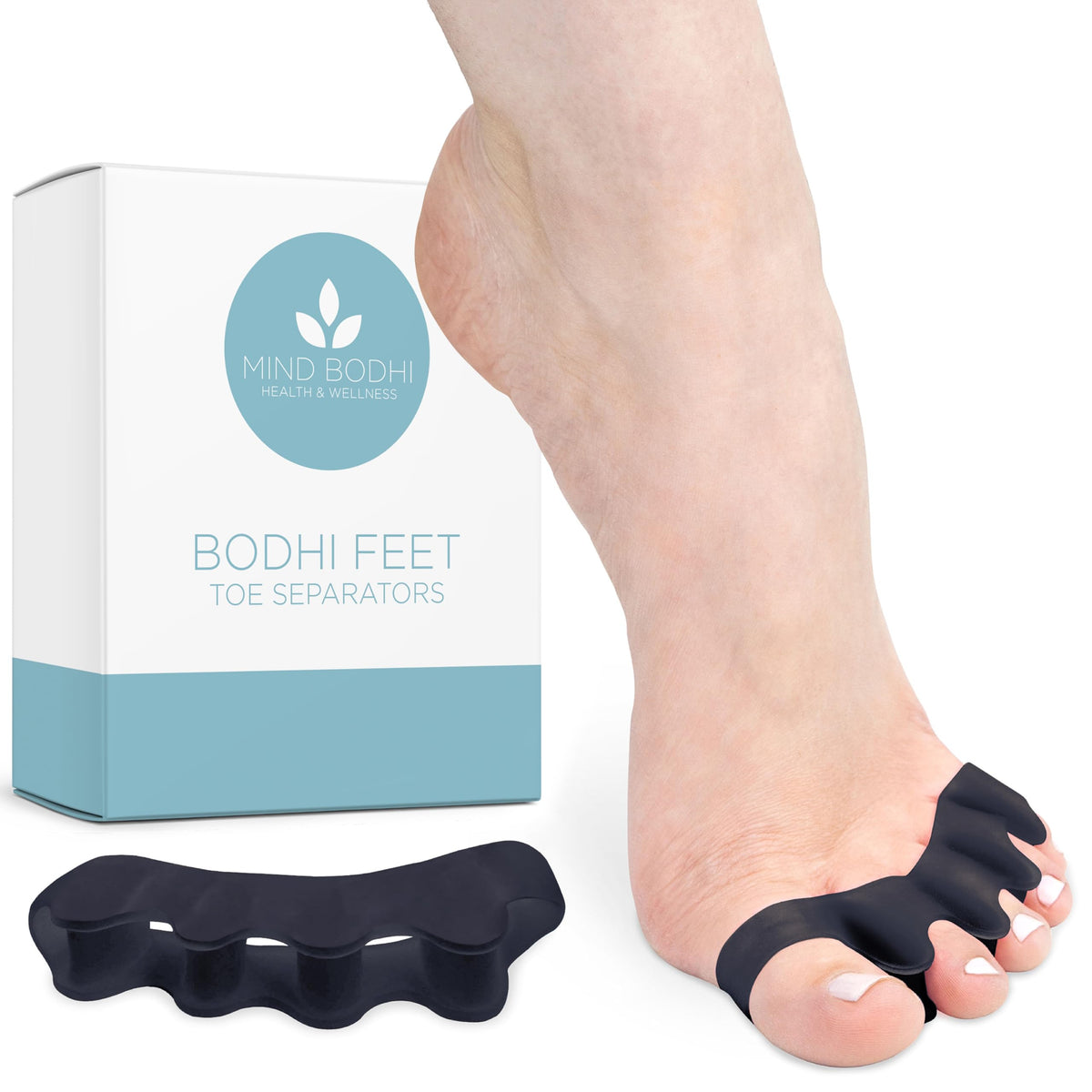 Orthopedic brace — Mind Bodhi toe separators in regular size, black