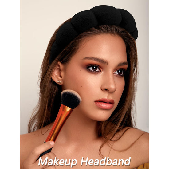 VELSCRUN hairband set with bow tie design for spa and skincare use.