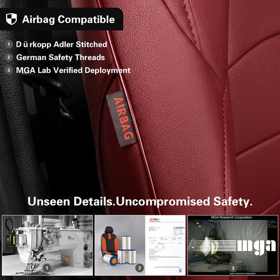EKR 4runner seat covers - waterproof leather for Toyota 4 Runner (burgundy)