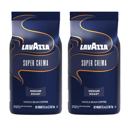 Whole bean coffee — super crema packet.