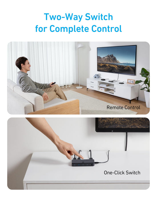 Anker HDMI switch - 4K at 60Hz support for multiple devices and HDR content