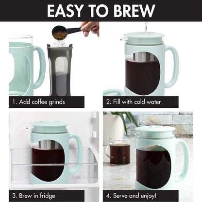Primula Burke cold brew coffee maker — durable glass carafe with comfort grip handle
