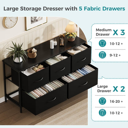 OLIXIS dresser — small fabric storage for kids' rooms and entryways