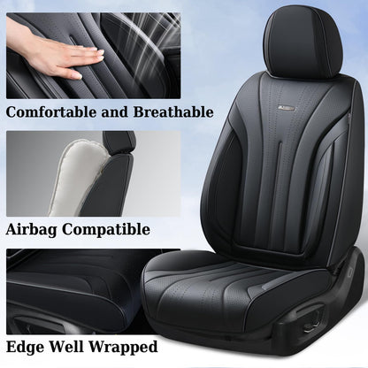 Coverado car seat cover — breathable nappa leather and waterproof design