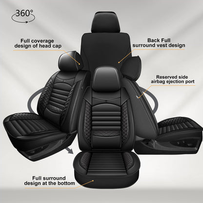 VEHICLE_SEAT_COVER — AOMSAZTO leather seat covers for 2024-2026 Toyota Tacoma truck