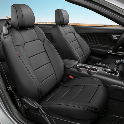 Vehicle seat cover — Custom fit faux leather for 2015-2026 Ford Mustang Fastback