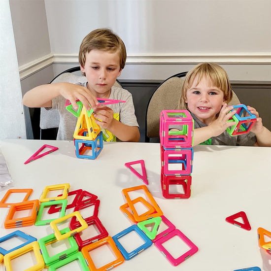 Coodoo magnetic blocks - upgraded starter set for 3+ years old kids and toddlers