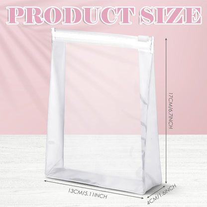 Xuniea cosmetic case — mini clear makeup bag with zipper for travel