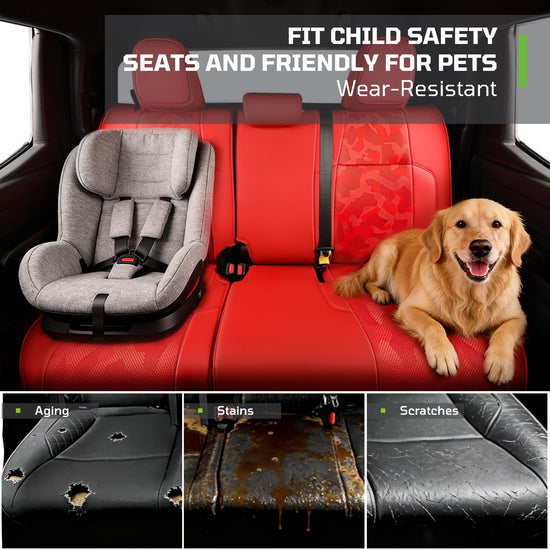 Fit for Tacoma 2024-2026 vehicle seat covers - Custom full set with leather design