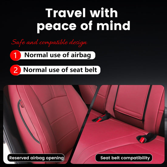 HKZ vehicle seat covers — custom fit wine red leather for Honda Civic Sedan 2016-2021 LX