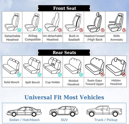 Coverado car seat cover — breathable nappa leather and waterproof design
