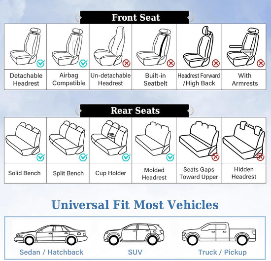 Coverado car seat cover — breathable nappa leather and waterproof design