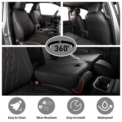 EKR Tacoma car seat covers - custom fit faux leather for Toyota Tacoma 2024-2026
