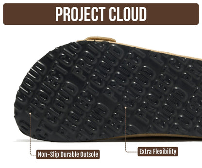 Project Cloud sandals — 100% genuine leather with memory foam comfort