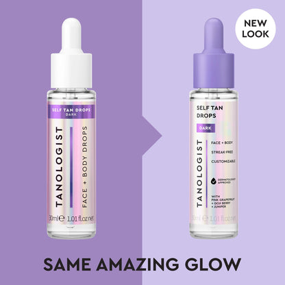 Self tanner — Tanologist illuminating face and body drops, vegan and cruelty free