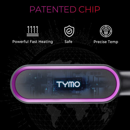 Hair straightener brush — Fast heating and dual voltage technology for women