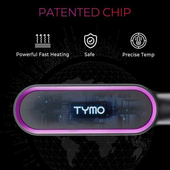 Hair straightener brush — Fast heating and dual voltage technology for women