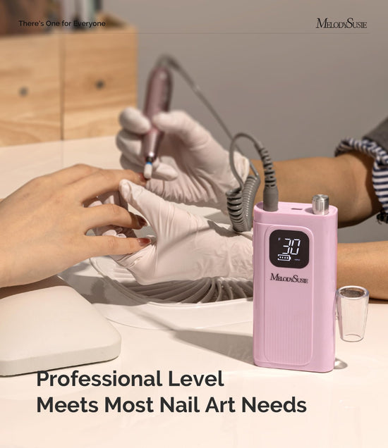 Nail drill — Cordless design with LCD display for home use and training