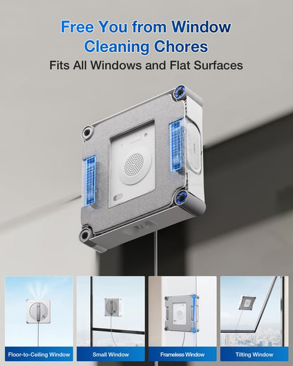 Robotic vacuum cleaner — Window cleaning robot by ECOVACS
