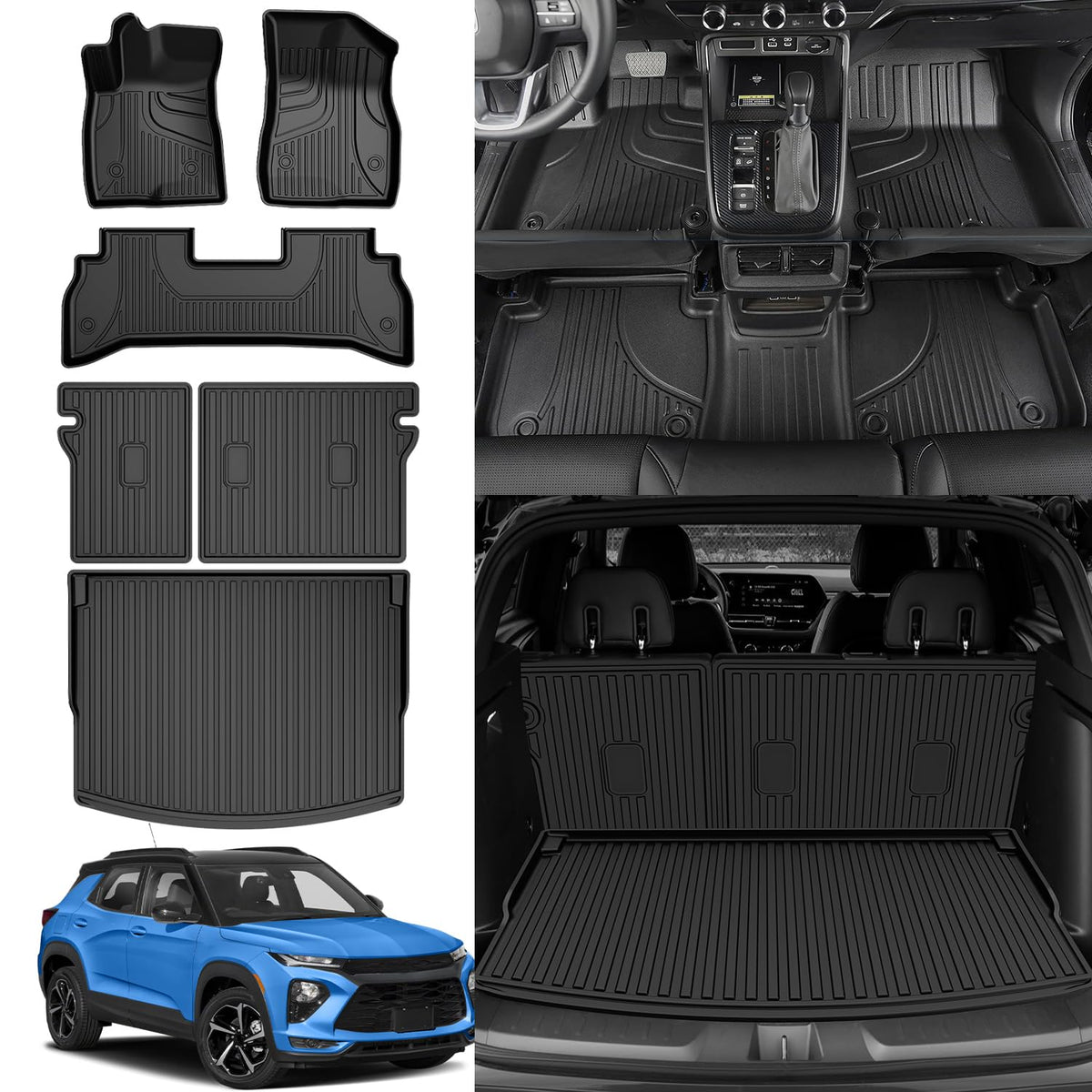 AOMSAZTO vehicle mat — All weather trunk liner for Chevy Trailblazer 2021-2026
