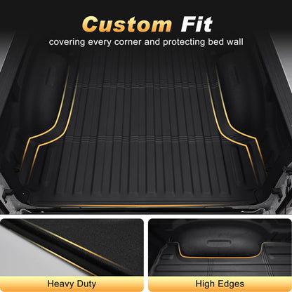 AOMSAZTO truck bed mat and tailgate liner for 2019-2026 Dodge Ram 1500 short bed