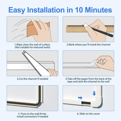 Yecaye cord management cover — easy install cable kit for home office