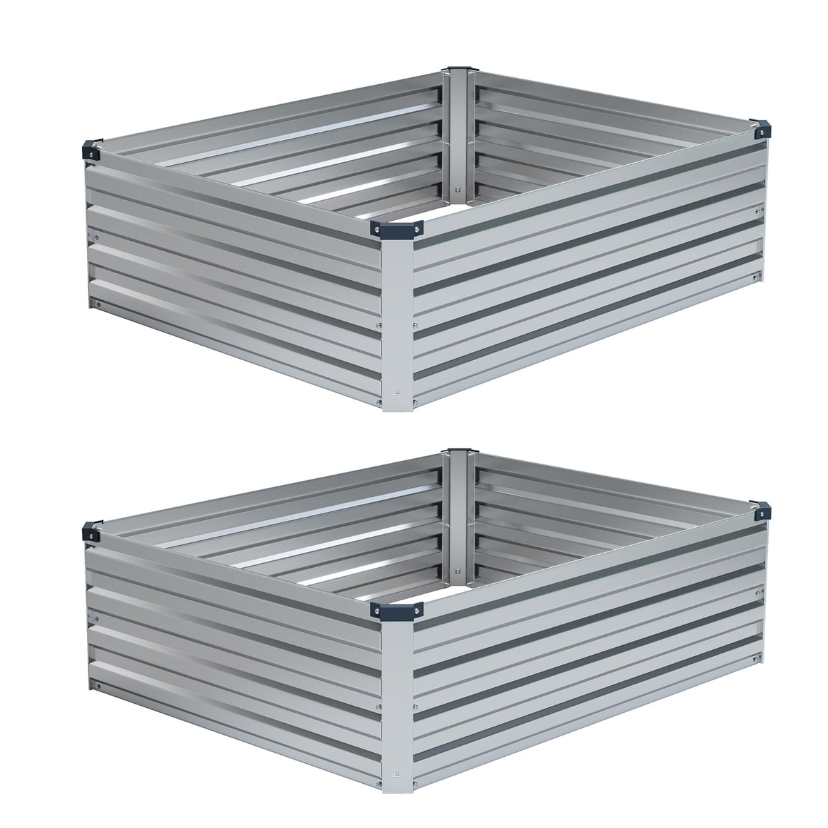 Foxlang galvanized raised garden bed — metal planter box for outdoor planting