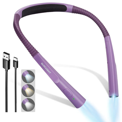 Glocusent lamp — 3-color and 6-brightness reading light with bendable neck