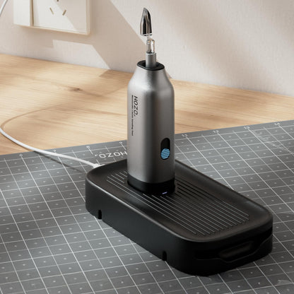 HOZO NeoSander Charging Dock with Sandpaper Storage, Desktop Organizer & Charging Station for NeoSander, Compact Base with Sanding Paper Holder for Easy Access & Workspace Organization