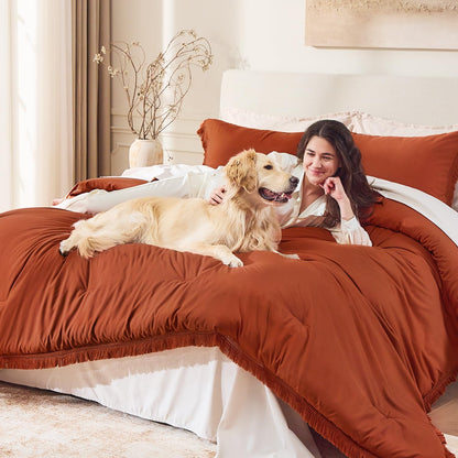 Andency bedding set — Boho tassel comforter for kids and teens