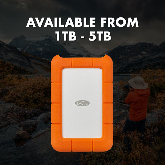 LaCie Rugged Mini external hard drive — portable design and durability