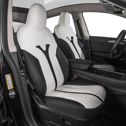 EKR vehicle seat cover — Custom fit faux leather for Tesla Model Y 2021-2024 7 seats