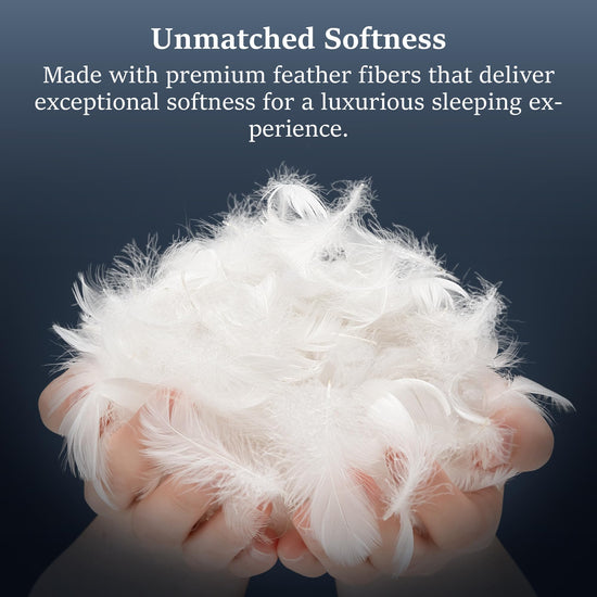 COZSINOOR goose feather bed pillows with soft support