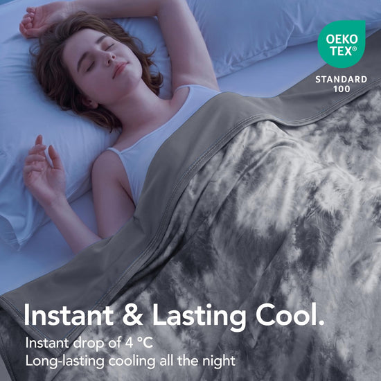 Topcee cooling blanket — Arc-Chill Q-Max>0.35 double sided for night sweats