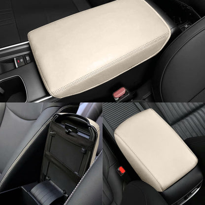 AOMSAZTO armrest - Beige leather console for Toyota Camry 2012-2017