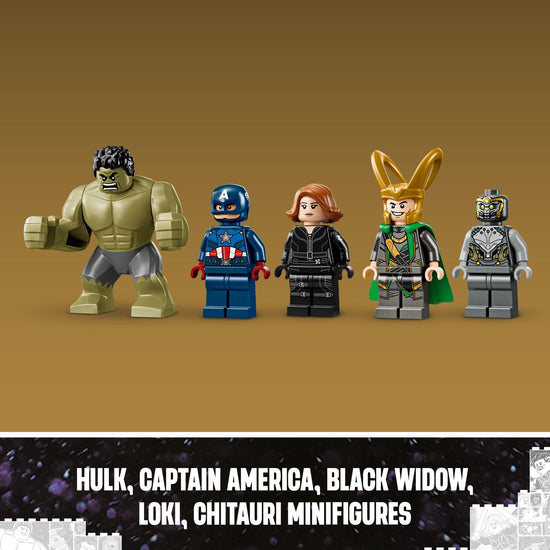 LEGO Marvel building set — Avengers vs. The Leviathan with Hulk and 4 minifigures