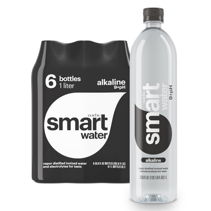 Smartwater alkaline water with antioxidants 1L six-pack