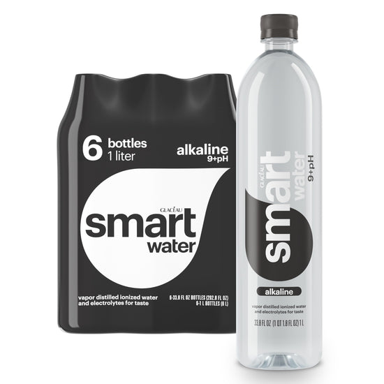 Smartwater alkaline water with antioxidants 1L six-pack