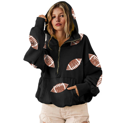 SeekMe sweatshirt with sequin detail and pockets
