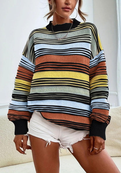 CHARTOU women oversized striped sweatshirt