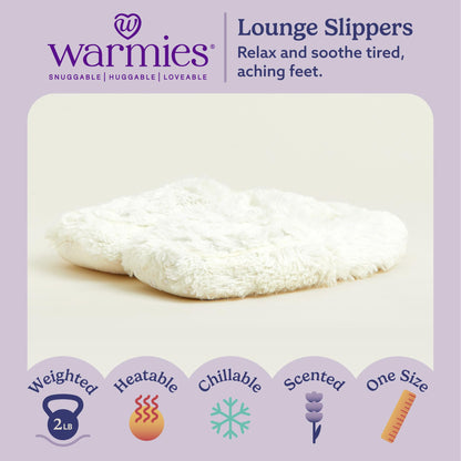 Warmies microwaveable slippers — plush and cozy for indoor use