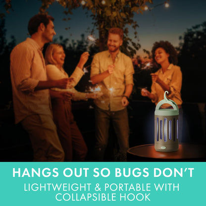 STEM electric fly and mosquito trap — includes micro-USB charging cable and cleaning brush
