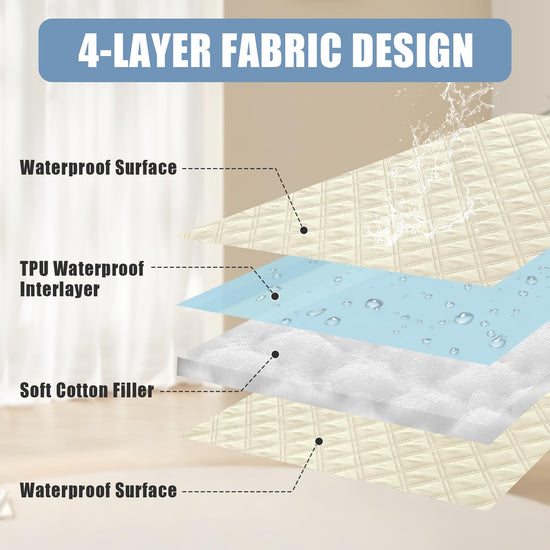 Smiry waterproof dog bed cover - Soft washable reversible design