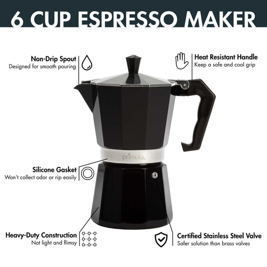 Primula stovetop espresso and coffee maker - classic design