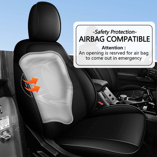 AOMSAZTO vehicle seat cover - Custom fit faux leather for Ford Bronco 4-Door 2021-2025 excluding Raptor