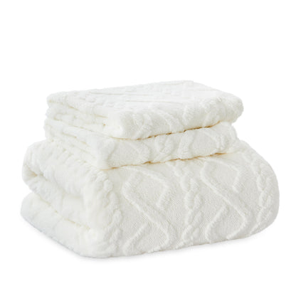 Bedsure duvet cover set — Fluffy flannel with 2 pillow shams and zipper closure