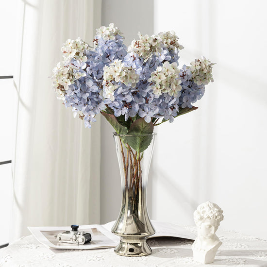 Ttranewsoo artificial hydrangea flowers for home and wedding decor, 8 pieces