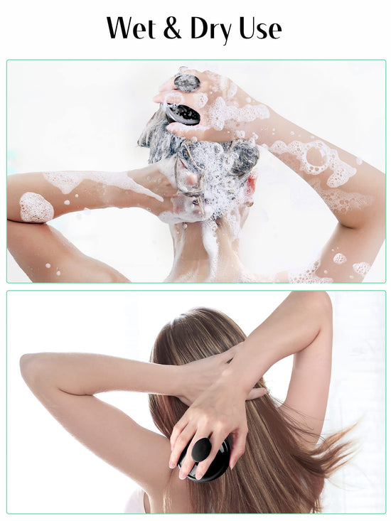 HEETA scalp massager — soft silicone scrubber for hair growth and relaxation